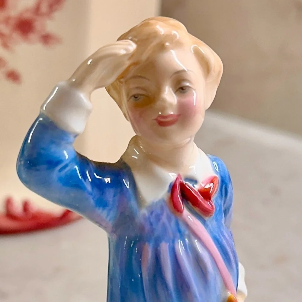 ROYAL DOULTON, HN2062, “LITTLE BOY BLUE” FIGURINE, LIMITED EDITION. 5 1/2” TALL.